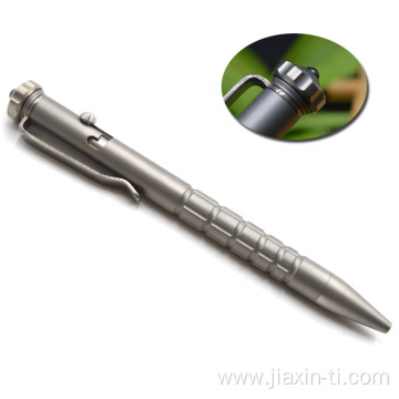 Multi Function Self Protect Titanium Bolt Action Pen